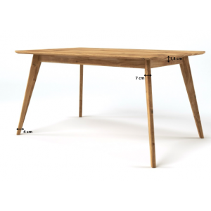 Dębowy stół w stylu skandynawskim DZIKI DĄB 9