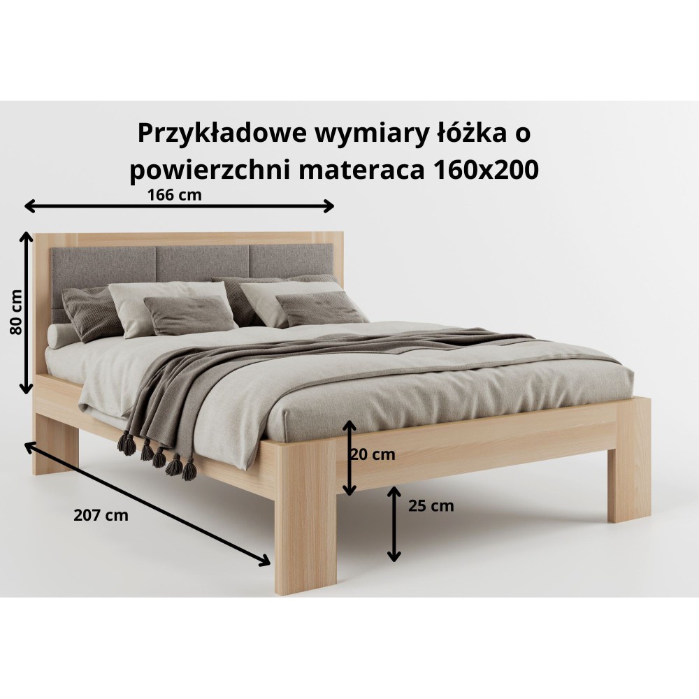 ❗️ Łóżko z litego drewna QUATTRO - bukowe - piękne i funkcjonalne❗️