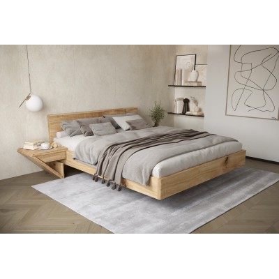 Łóżko drewniane dębowe ZEN lewitujące dziki dąb Łóżko drewniane dębowe ZEN lewitujące dziki dąb