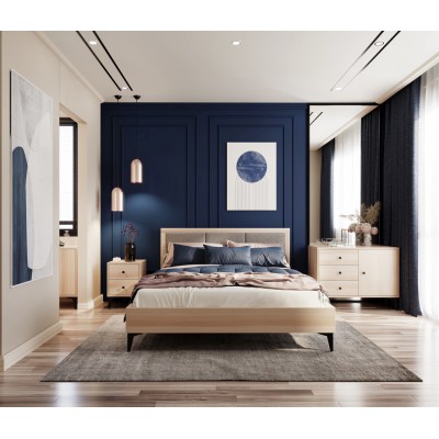 Tapicerowane łóżko - KOBE - DARMOWA DOSTAWA