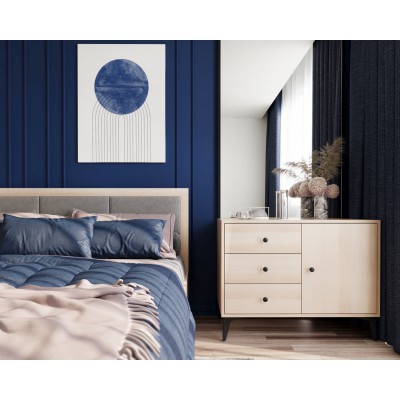 Tapicerowane łóżko - KOBE - DARMOWA DOSTAWA