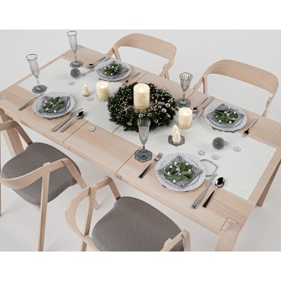 Bukowy rozkładany stół TEKO