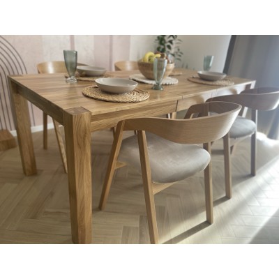 Dębowy rozkładany stół TEKO dziki dąb