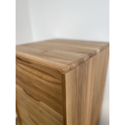 Dębowa komoda RTV Nelson, dziki dąb 4s + 2d