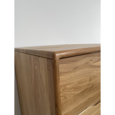 Dębowa komoda RTV Nelson, dziki dąb 4s