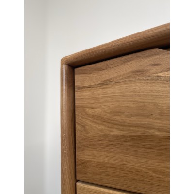 Dębowa komoda Nelson, dziki dąb 3s + 1d