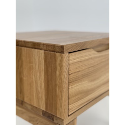 Dębowa komoda RTV RETRO, 3s + 2d