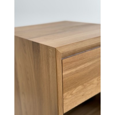 Szafka nocna dębowa QUATTRO (2s) dziki dąb