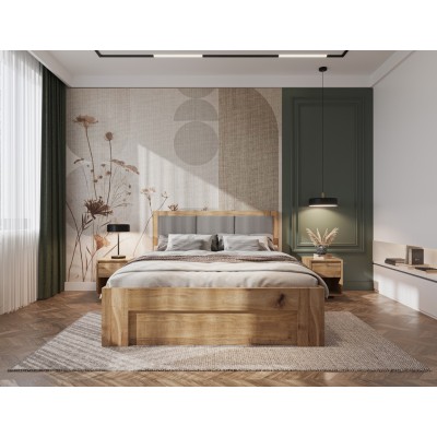 Szafka nocna dębowa QUATTRO (1s) dziki dąb