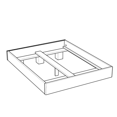 Łóżko dębowe ZEN Lite lewitujące Łóżko dębowe ZEN Lite lewitujące