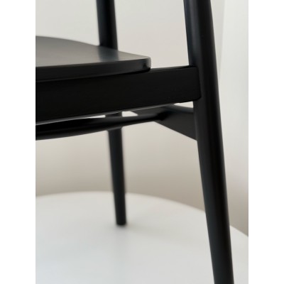 Czarny barowy - hoker - tapicerowany II