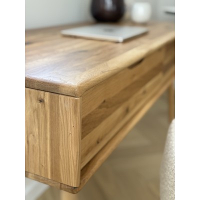 Dębowe biurko Nelson, dziki dąb