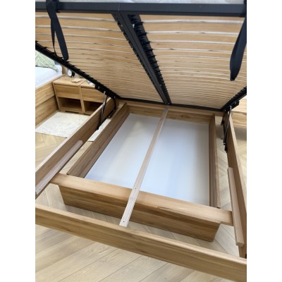 Łóżko Dębowe z Pojemnikiem Forte | Polskie | Drewniane do Sypialni Łóżko Dębowe z Pojemnikiem Forte | Polskie | Drewniane do Sypialni