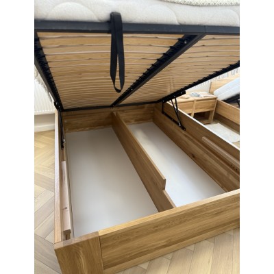 ❗️ Łóżko ze skrzynią QUATTRO - dębowe - piękne i funkcjonalne❗️