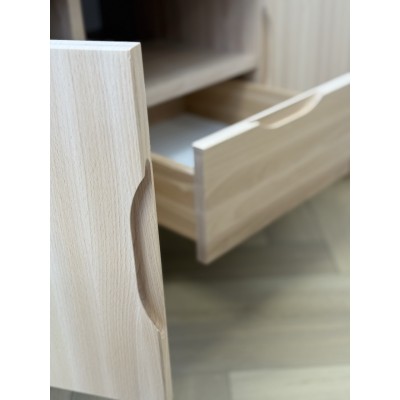 Komoda bukowa RETRO RTV ( 2D + 3S )