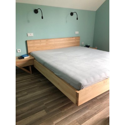 Szafka nocna bukowa ZEN z szufladką prawa