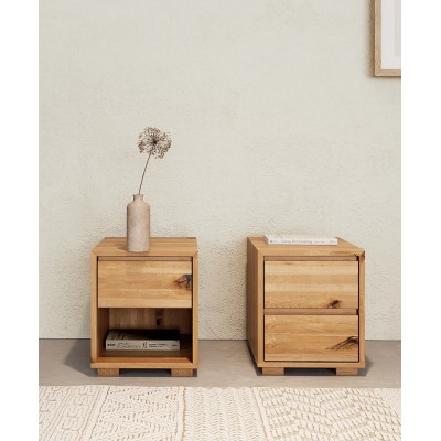 Szafka nocna dębowa QUATTRO (1s) dziki dąb