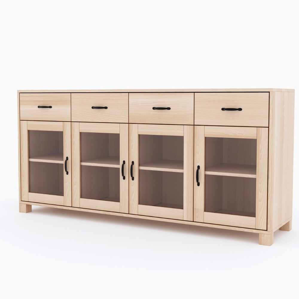Komoda / witryna drewniana TEKO 4s + 4d