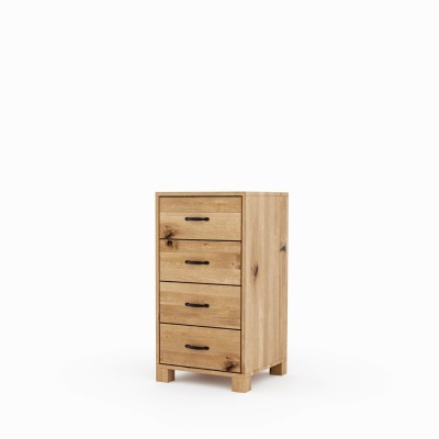 Dębowa komoda TEKO 4s dziki dąb