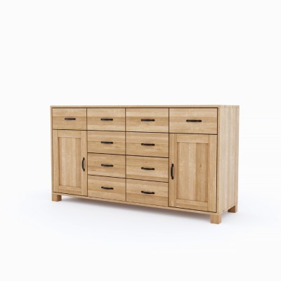 Dębowa komoda TEKO 10s + 2d