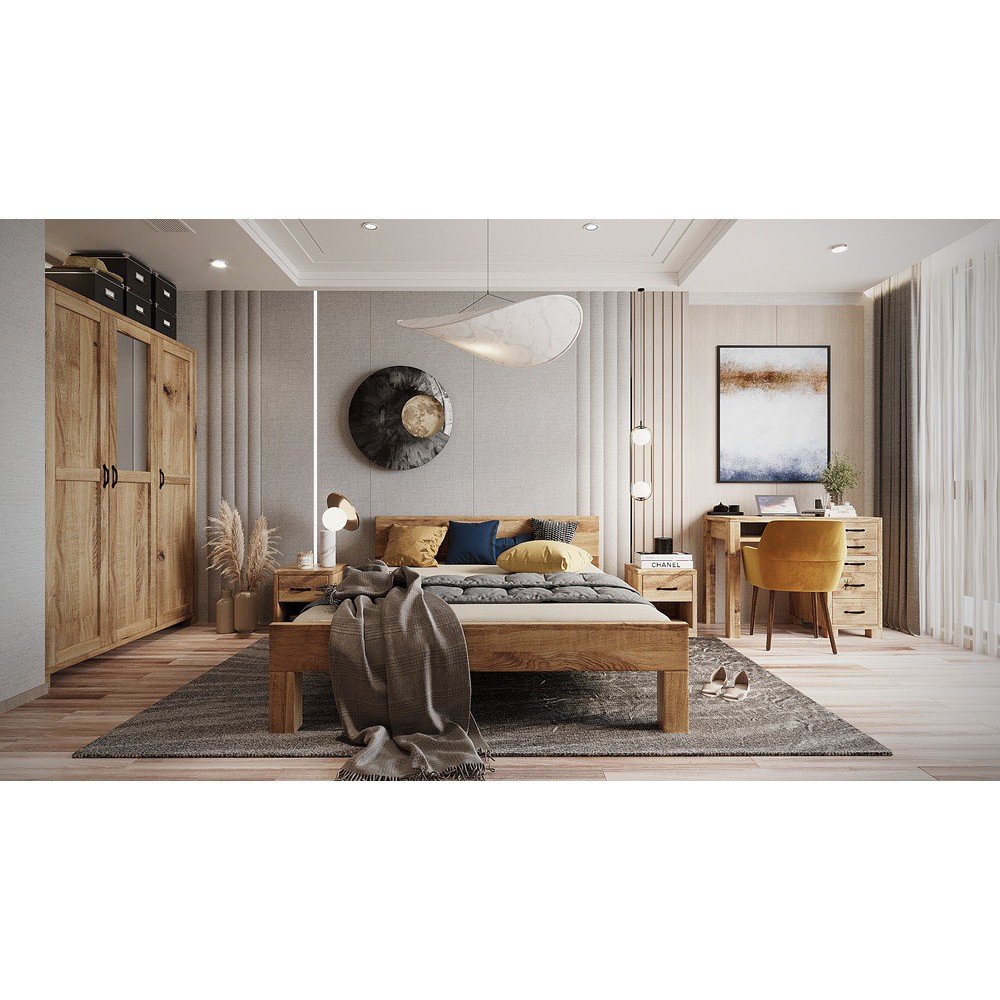 Dębowa komoda TEKO 5s + 1d