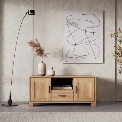 Dębowa komoda RTV TEKO 1s + 2d