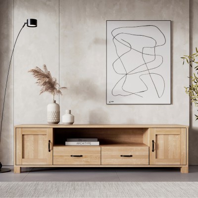 Dębowa komoda RTV TEKO 2s + 2d