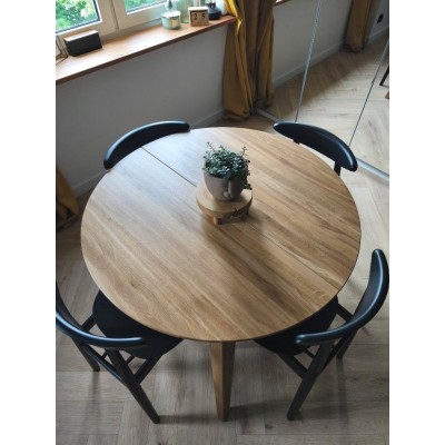 Czarne, drewniane krzesło Piccolo