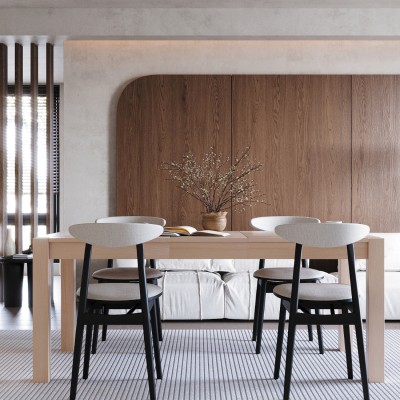 Bukowy rozkładany stół TEKO