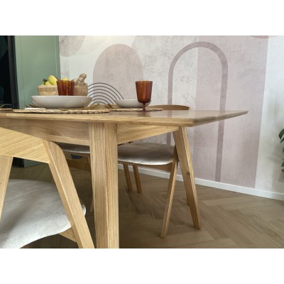 Dębowy, rozkładany stół w stylu skandynawskim DZIKI DĄB Dębowy, rozkładany stół w stylu skandynawskim DZIKI DĄB