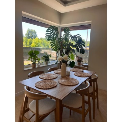 Dębowe krzesło z tapicerowanym siedziskiem Piccolo