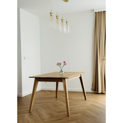 Dębowy, rozkładany stół w stylu skandynawskim Dębowy, rozkładany stół w stylu skandynawskim