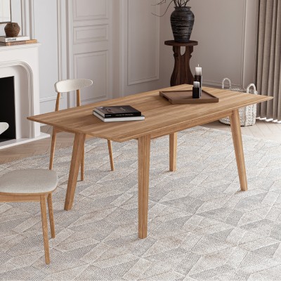 Dębowy, rozkładany stół w stylu skandynawskim Dębowy, rozkładany stół w stylu skandynawskim