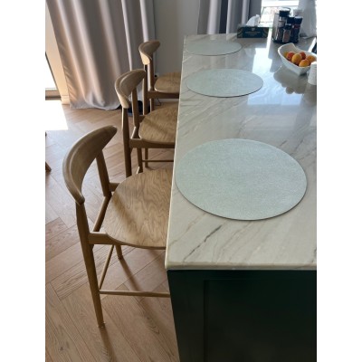 Dębowe krzesło barowe - hoker - drewniany