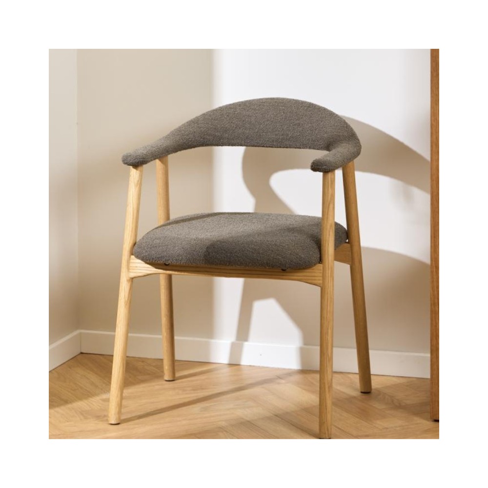 Tapicerowane krzesło OSLO TAUPE 40