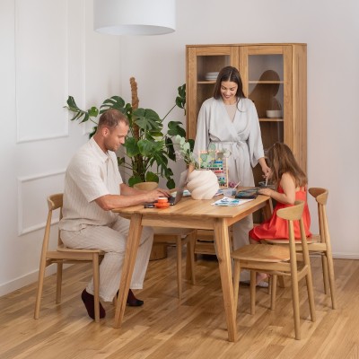 Dębowy, rozkładany stół w stylu skandynawskim Dębowy, rozkładany stół w stylu skandynawskim