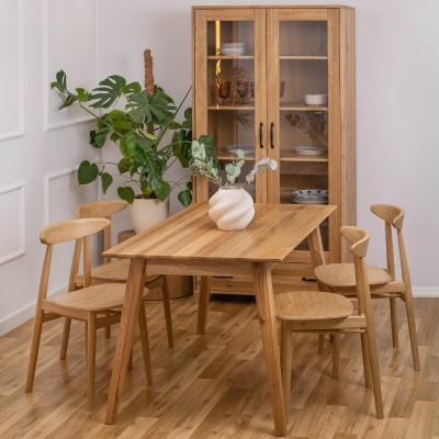 Dębowy stół w stylu skandynawskim DZIKI DĄB