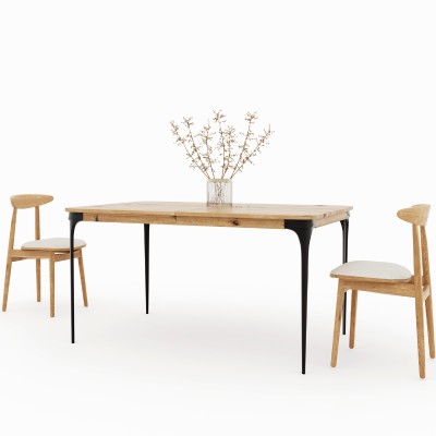 Dębowy rozkładany stół ARIA dziki dąb