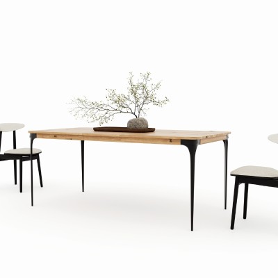 Dębowy rozkładany stół ARIA dziki dąb