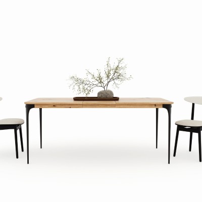 Dębowy rozkładany stół ARIA dziki dąb