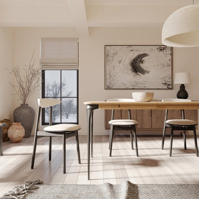 Dębowy rozkładany stół ARIA dziki dąb