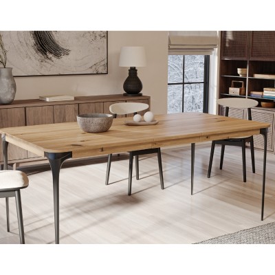Dębowy rozkładany stół ARIA dziki dąb