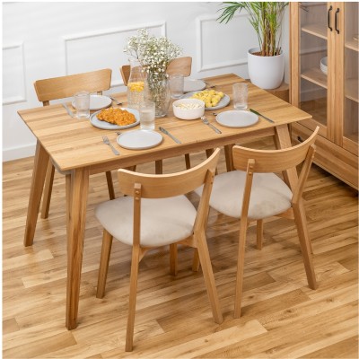 Dębowy, rozkładany stół w stylu skandynawskim Dębowy, rozkładany stół w stylu skandynawskim