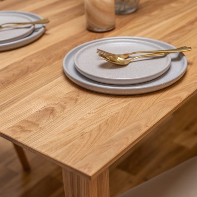 Dębowy, rozkładany stół w stylu skandynawskim Dębowy, rozkładany stół w stylu skandynawskim