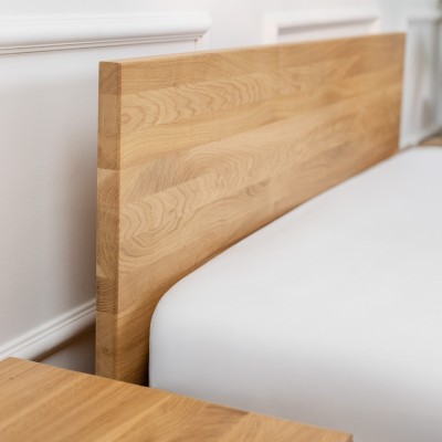 Łóżko Dębowe z Pojemnikiem Forte | Polskie | Drewniane do Sypialni Łóżko Dębowe z Pojemnikiem Forte | Polskie | Drewniane do Sypialni