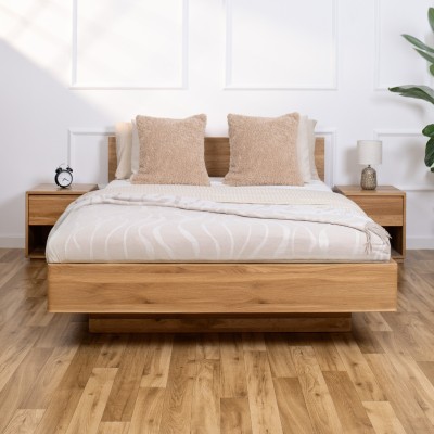 Łóżko Dębowe z Pojemnikiem Forte | Polskie | Drewniane do Sypialni Łóżko Dębowe z Pojemnikiem Forte | Polskie | Drewniane do Sypialni