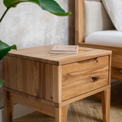 Dębowa szafka nocna RETRO 1s