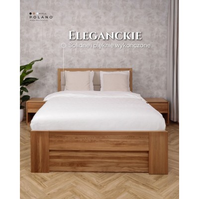 ❗️ Łóżko ze skrzynią QUATTRO - dębowe - piękne i funkcjonalne❗️