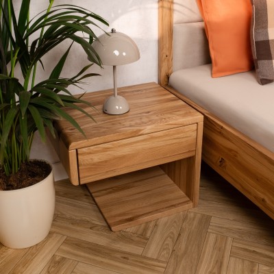 Szafka nocna ZEN Plus dębowa dziki dąb lewa