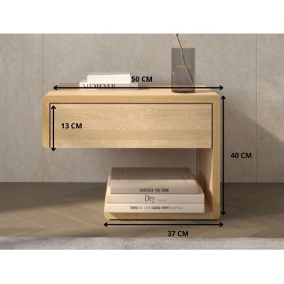 Szafka nocna ZEN Plus dębowa dziki dąb prawa